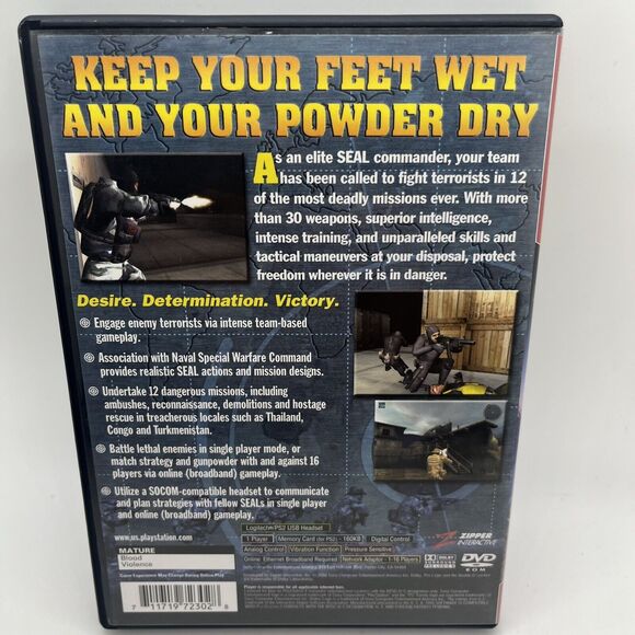 Socom: U.S. Navy Seals (Sony PlayStation 2, 2003) PS2 - Tested - Picture 3 of 6